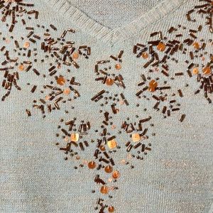 JM sea green with metallic copper color decor nice/soft